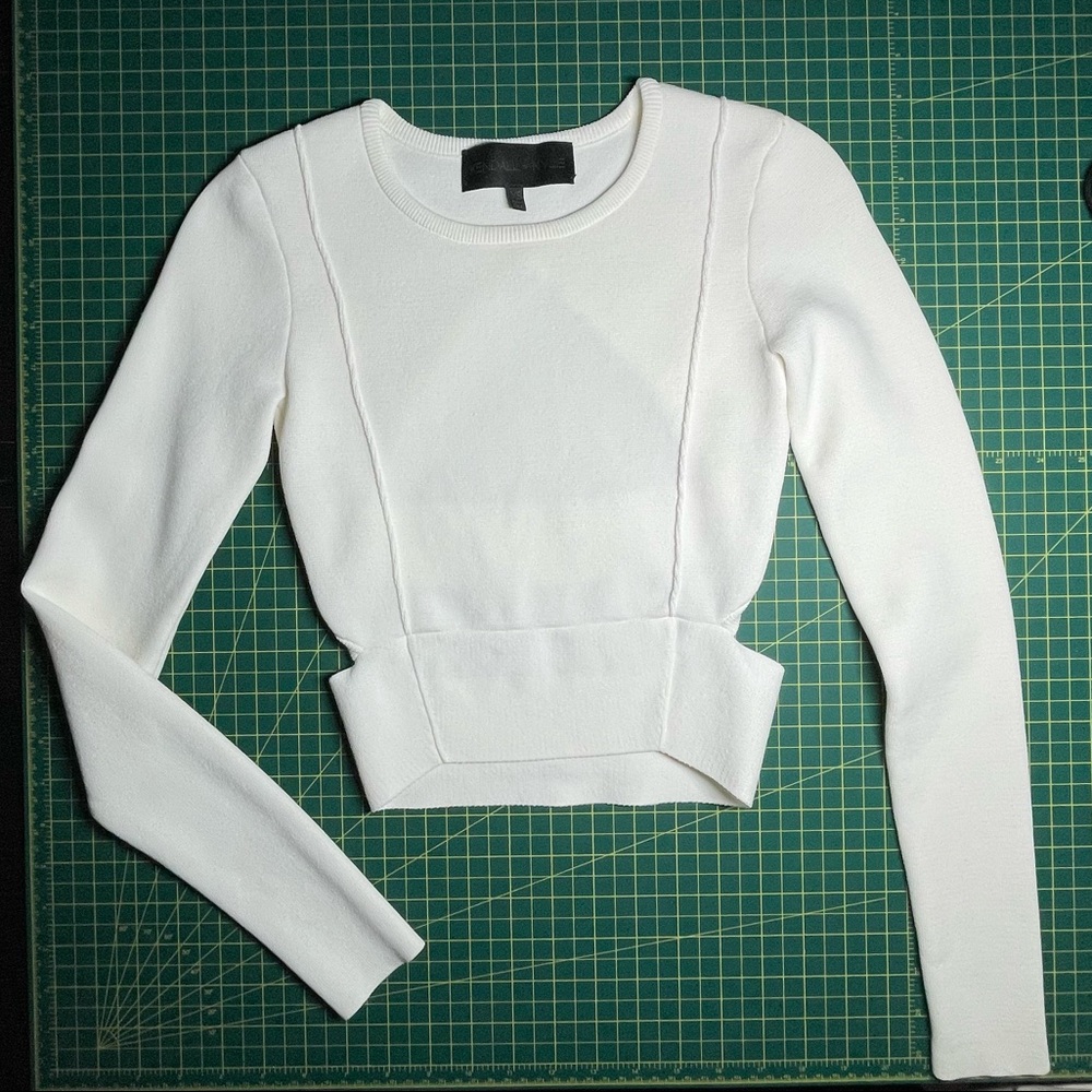 Kendall + Kylie | Open Back Compact Crop Top | Women's XS